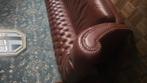 Chesterfield stijl grote leren bruine bank, Ophalen, Elles exclusives, Ellesmusic@hotmail.com, Hoeksehofstraat 8