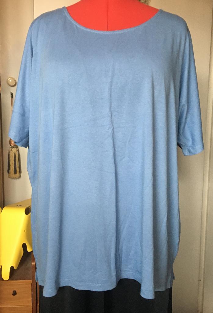 Per Una cornflower blauw viscose mix top maat 50/52, Kleding | Dames, Tops, Zo goed als nieuw, Maat 46/48 (XL) of groter, Blauw