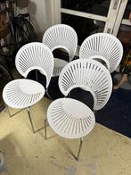 8 stoelen Nana Ditzel Trinidad voor Fredericia Wit, Huis en Inrichting, Stoelen, Danish Deens Vintage Klassiek Tijdloos, Gebruikt