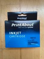 PrintAbout E0712 Cyan Inkjet Cartridge, Ophalen, Nieuw, Cartridge, PrintAbout