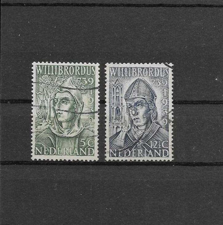 Nederland 1939, NVPH 323 t/m 324, Gestempeld., Postzegels en Munten, Postzegels | Nederland, Gestempeld, T/m 1940, Verzenden
