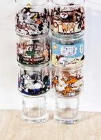 6 vintage Glazen  drinkglazen Suske en Wiske. 3 euro p/s, Ophalen of Verzenden, Zo goed als nieuw, Frisdrankglas