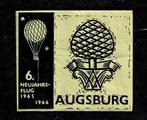zegel Augsburg ballonvaart, Ophalen of Verzenden