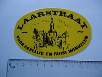 sticker oud LAARSTRAAT Zutphen winkel vintage retro strip beschikbaar voor biedingen
