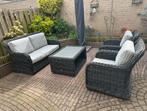 Loungeset donkergrijs ophalen in Culemborg, Tuin en Terras, Tuinsets en Loungesets, Kunststof, Bank, Zo goed als nieuw, Ophalen