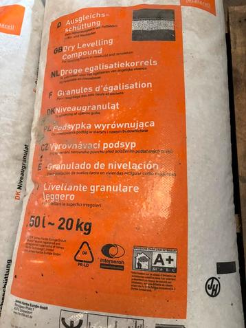 Droge Egalisatiekorrels 3x. 20 kg. beschikbaar voor biedingen