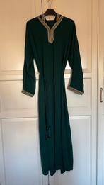 Groene Kaftan met geel/goude details, Ophalen of Verzenden, Zo goed als nieuw, Groen, Onder de knie