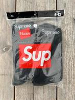 Supeme Crewneck sokken zwart 38 t/m 46, Zwart, Ophalen of Verzenden, Supreme, Nieuw