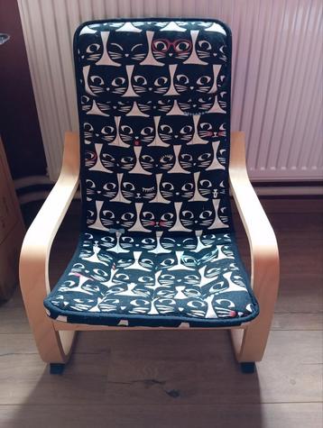 Poang kinderstoel met katten hoes ikea beschikbaar voor biedingen
