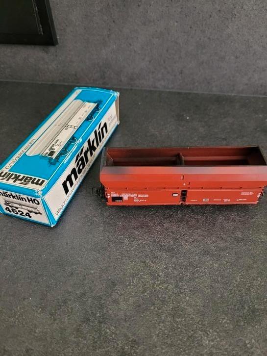 Marklin dubbelassige goederenwagons, Hobby en Vrije tijd, Modeltreinen | H0, Zo goed als nieuw, Wisselstroom, Märklin, Ophalen of Verzenden