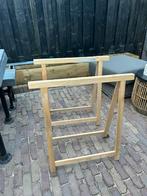 Schragen hout 2x, Ophalen, Gebruikt