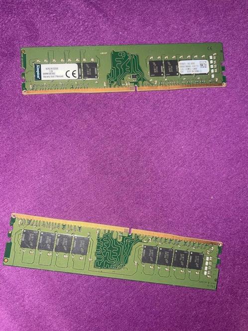 Kingston (KVR ValueRAM) DDR4 2x8, Computers en Software, RAM geheugen, Zo goed als nieuw, Desktop, 16 GB, DDR4, Ophalen
