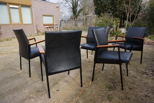 6 vintage eetkamerstoelen/ armstoelen/ vergaderstoelen 1960s, Huis en Inrichting, Stoelen, Gebruikt, Vijf, Zes of meer stoelen