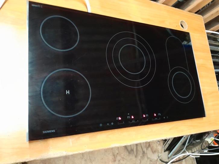 NETTE 90 CM SIEMENS ET90754 KERAMISCH KOOKPLAAT TE KOOP, Witgoed en Apparatuur, Kookplaten, Gebruikt, Inbouw, Keramisch, 5 kookzones of meer