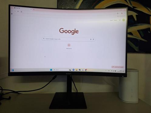 32" Curved gaming monitor 165 QHD 2560x1440 HP Omen 32c, Computers en Software, Monitoren, Zo goed als nieuw, 151 t/m 200 Hz, DisplayPort