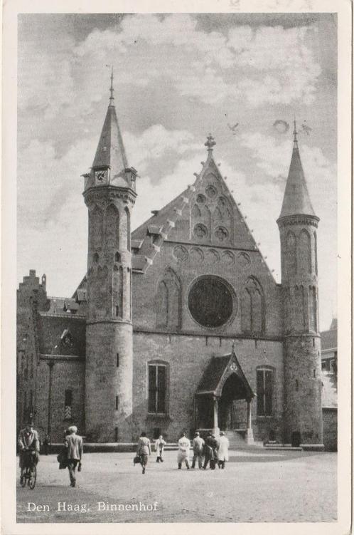 DEN HAAG Ridderzaal Binnenhof 1955, Verzamelen, Ansichtkaarten | Nederland, Gelopen, Zuid-Holland, 1940 tot 1960, Verzenden