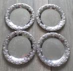 Onderzetters 4 X Zilverkleurig, Ophalen of Verzenden, Zo goed als nieuw, Glas of Kopje