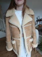 stoere vintage lammy coat, Kleding | Dames, Maat 38/40 (M), Liverpool, Beige, Ophalen of Verzenden