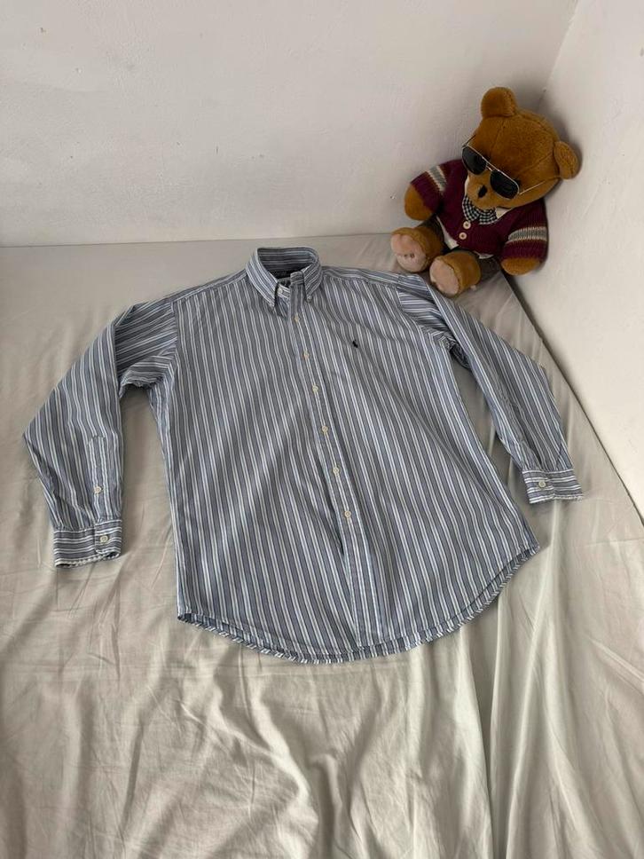 Vintage Ralph Lauren overhemd, Kleding | Heren, Overhemden, Zo goed als nieuw, Halswijdte 38 (S) of kleiner, Blauw, Ophalen of Verzenden