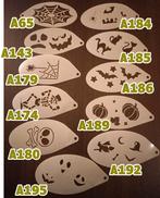 schminksjabloon vleermuis skelet heks spook kat spin, Ophalen of Verzenden, Nieuw, Versiering, Overige