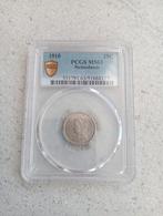 25 Cent 1910 MS63, Postzegels en Munten, Munten | Nederland, Zilver, 25 cent, Ophalen of Verzenden, Koningin Wilhelmina