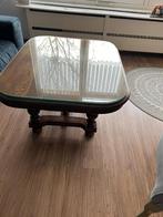 Antieke salon tafel met glasplaat, Antiek en Kunst, Ophalen