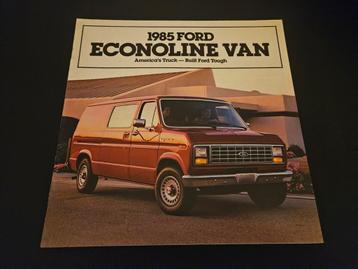 Brochure Ford Econoline Van 1985 USA  beschikbaar voor biedingen