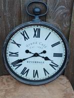 Riverdale Wandklok Grand Cafe, Ophalen of Verzenden, Gebruikt, Analoog, Wandklok