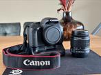 Canon EOS 600D + 18-55 kitlens, Audio, Tv en Foto, Fotocamera's Digitaal, Spiegelreflex, Canon, Zo goed als nieuw, Ophalen