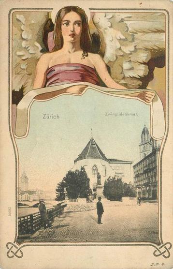 (381-195-019) Zürich Zwinglidenkmal beschikbaar voor biedingen