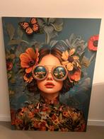 Canvas vrouw / bril xxl afhaal €30,-, Ophalen, Nieuw