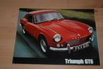 Triumph GT6  -  Grote folder - Nederlandstalig, Gelezen, Verzenden, Overige merken, Triumph