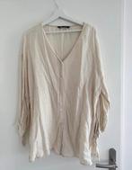 Zara linnen blouse katoen beige creme boho ibiza XS, Ophalen of Verzenden, Zo goed als nieuw, Maat 34 (XS) of kleiner, Zara