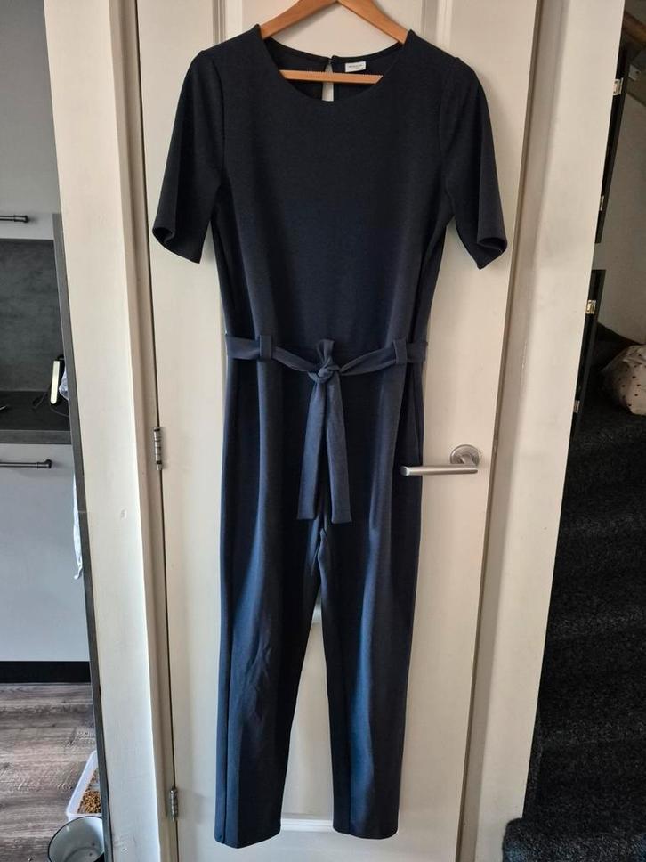 Jacqueline de yong jumpsuit blauw korte mouwen M 38 stretch, Kleding | Dames, Jumpsuits, Zo goed als nieuw, Maat 38/40 (M), Blauw