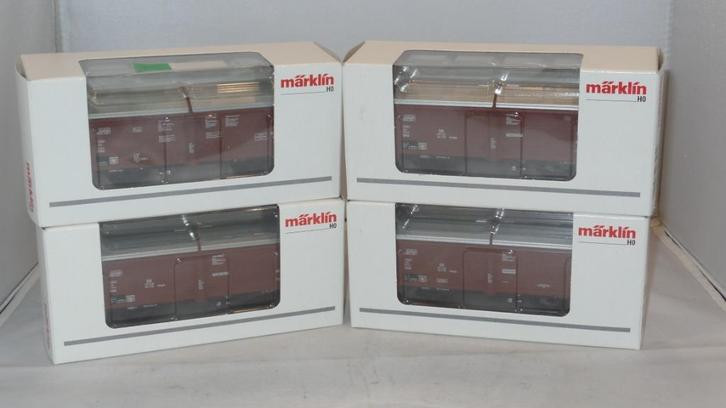 4 Marklin schuifdakwagon nieuw OVP 00769-06-06-07-18 (#663), Hobby en Vrije tijd, Modeltreinen | H0, Nieuw, Wagon, Wisselstroom