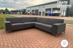 GRATIS LEVERING HEEL NL Mooie Grijze Stoffen Hoekbank, 250 tot 300 cm, Hoekbank, Ophalen of Verzenden, Zo goed als nieuw