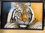 Tijger schilderij 127x85,5x5,9cm, Ophalen