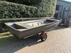 Aluminium platbodem ncs, visboot - toerboot, Watersport en Boten, Vis- en Consoleboten, Ophalen, 10 tot 30 pk, Aluminium, 3 tot 6 meter
