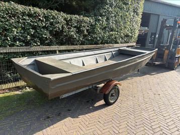 Aluminium platbodem ncs, visboot - toerboot beschikbaar voor biedingen