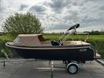 Maassloep 570 Tender + Honda 20 pk + Trailer | Full Option, Watersport en Boten, Sloepen, Benzine, Buitenboordmotor, Polyester