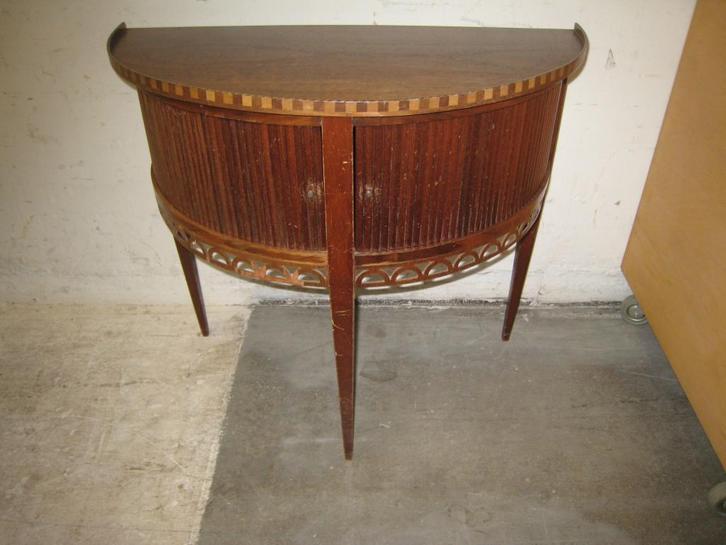 Halkastje met roldeurtjes, antiek deco, Antiek en Kunst, Antiek | Meubels | Kasten