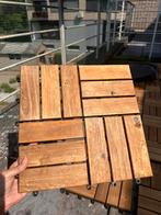 Balkontegels hout, Tuin en Terras, Terrasdelen en Vlonders, Ophalen, Zo goed als nieuw, Hout