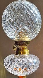 Antieke XXL Franse Saint louis kristallen olielamp, Verzenden