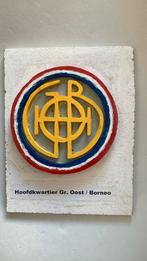 KNIL Hoofdkwartier Gr.Oost Borneo, Ophalen of Verzenden, Landmacht, Nederland, Embleem of Badge