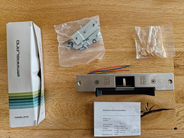 Elektrische sluitplaat, Maasland 320PTU. Incl. toebehoren., Doe-het-zelf en Verbouw, Hang- en Sluitwerk, Nieuw, Slot, Overige materialen