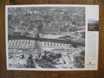 poster luchtfoto Eindhoven Fellenoord-binnenstad 19-06-1970  beschikbaar voor biedingen