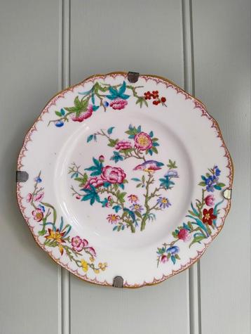 Prachtig! Antiek bord Minton English Porcelain beschikbaar voor biedingen