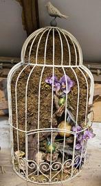 Decoratieve Vogelkooi met Sier Vogel, Ophalen of Verzenden, Gebruikt
