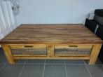 Salontafel gemaakt uit acaciahout, Huis en Inrichting, Tafels | Salontafels, Ophalen, Gebruikt, 100 tot 150 cm, 50 tot 100 cm