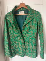 Vintage mt 36 couture groen gouden blazer, Ophalen of Verzenden, Zo goed als nieuw, Vintage, Jasje